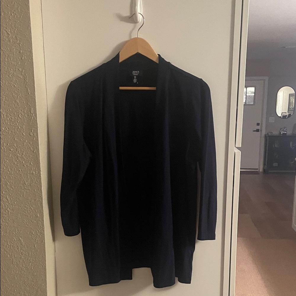 Jones New York Dark Blue Cardigan